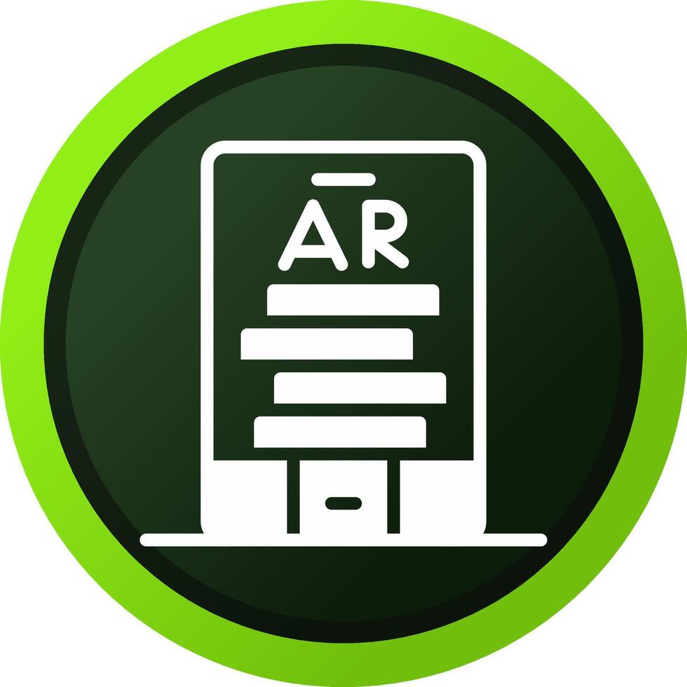 Ar Tumbling Blocks Creative Icon Design vector