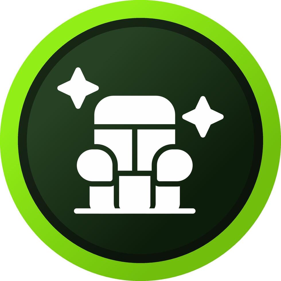 Car Seat Cleaning Creative Icon Design vector