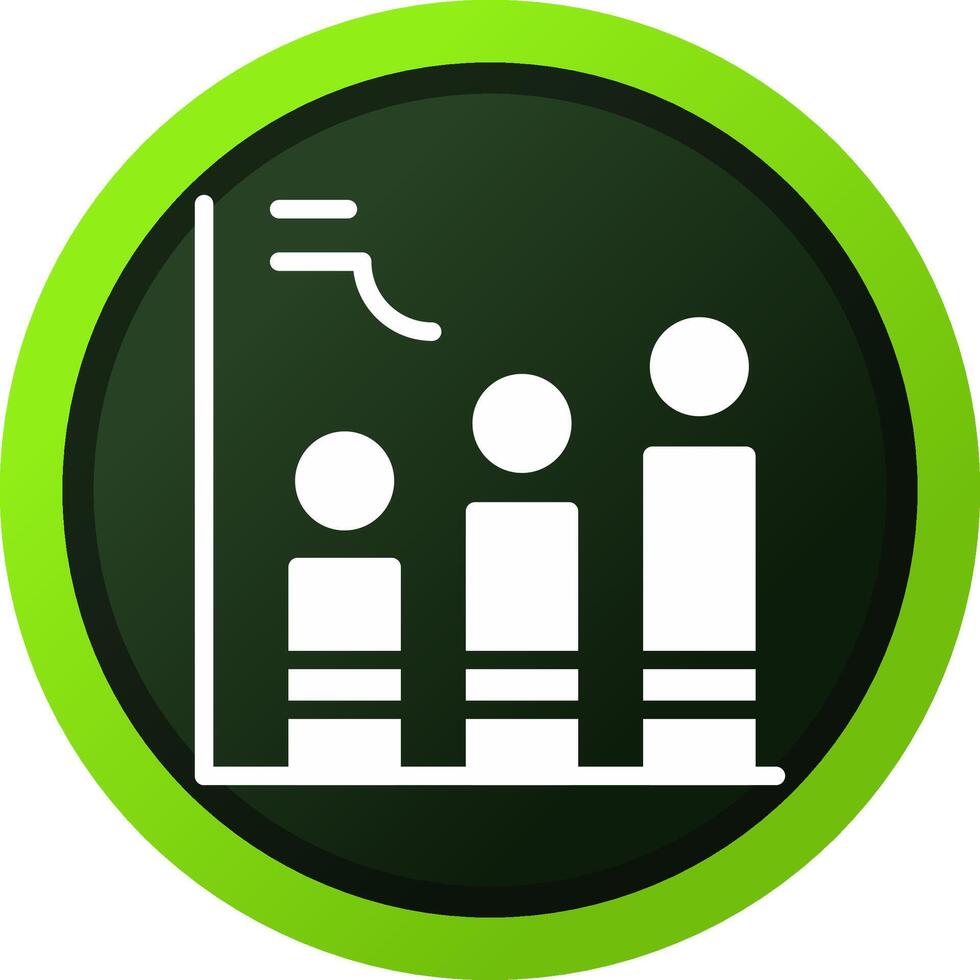 Histogram Creative Icon Design vector