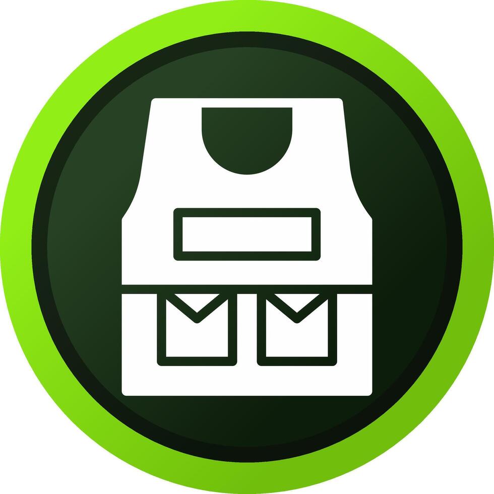 Bulletproof Vest Creative Icon Design vector