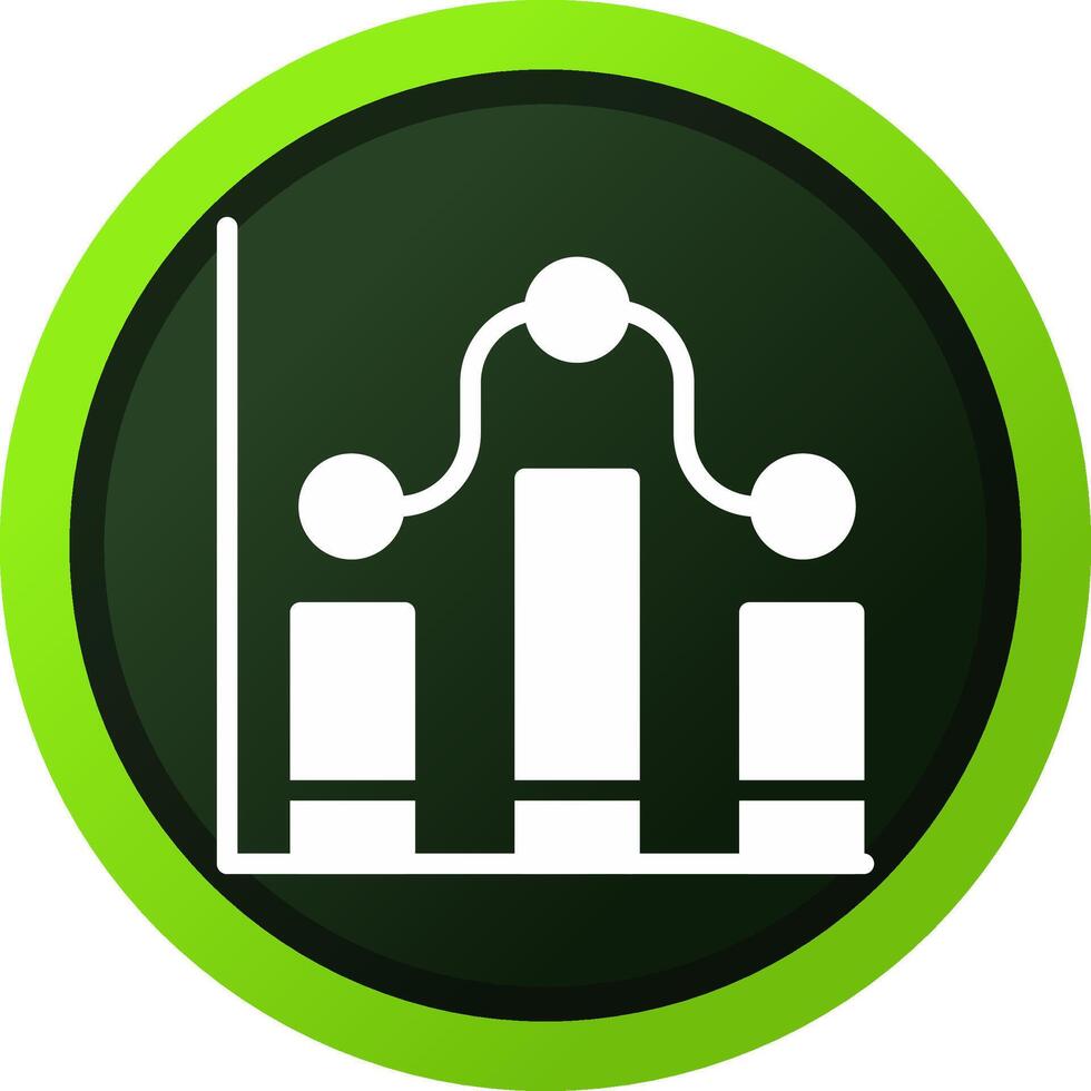 Clustered Column Creative Icon Design vector