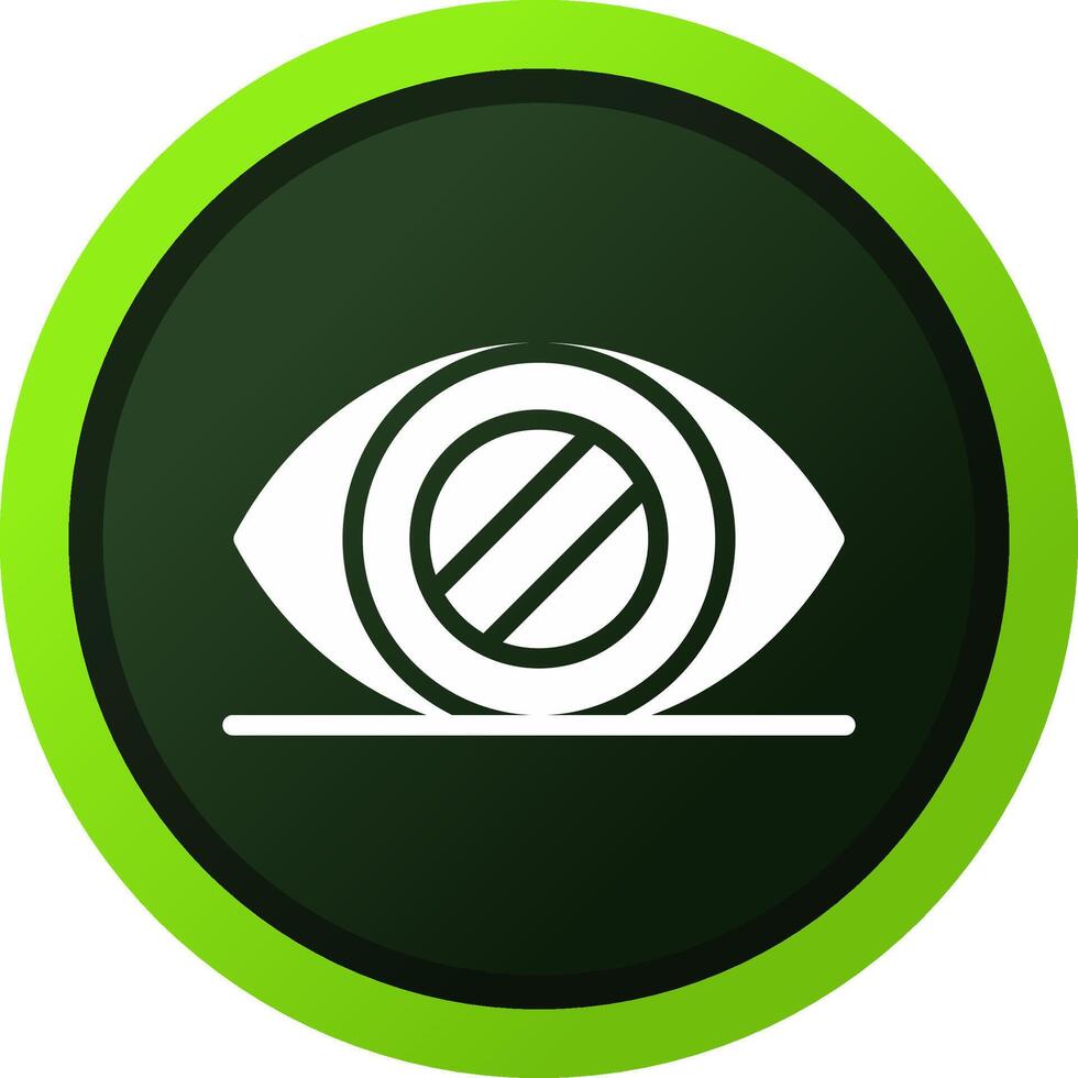 Glaucoma Creative Icon Design vector