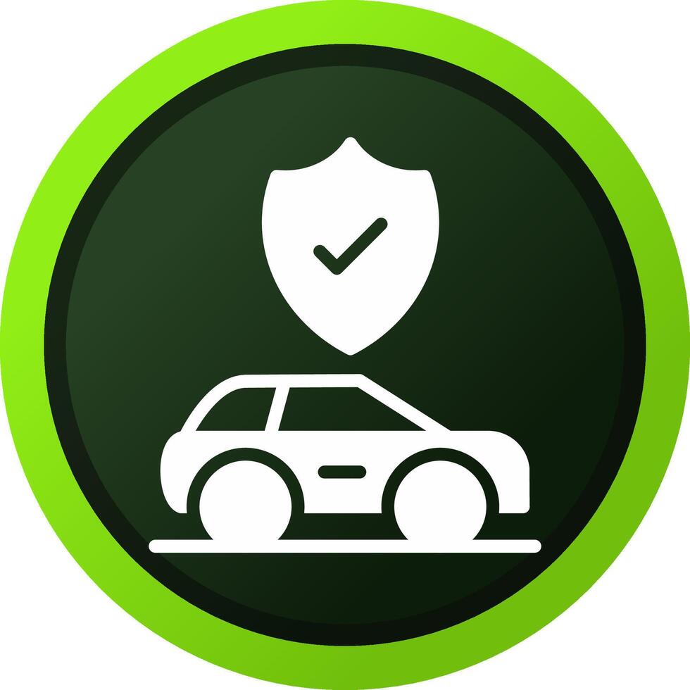 Car Insurance Creative Icon Design vector