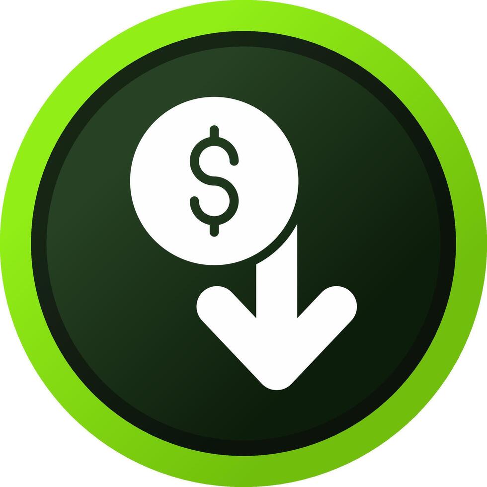 Capitalized Cost Reduction Creative Icon Design vector