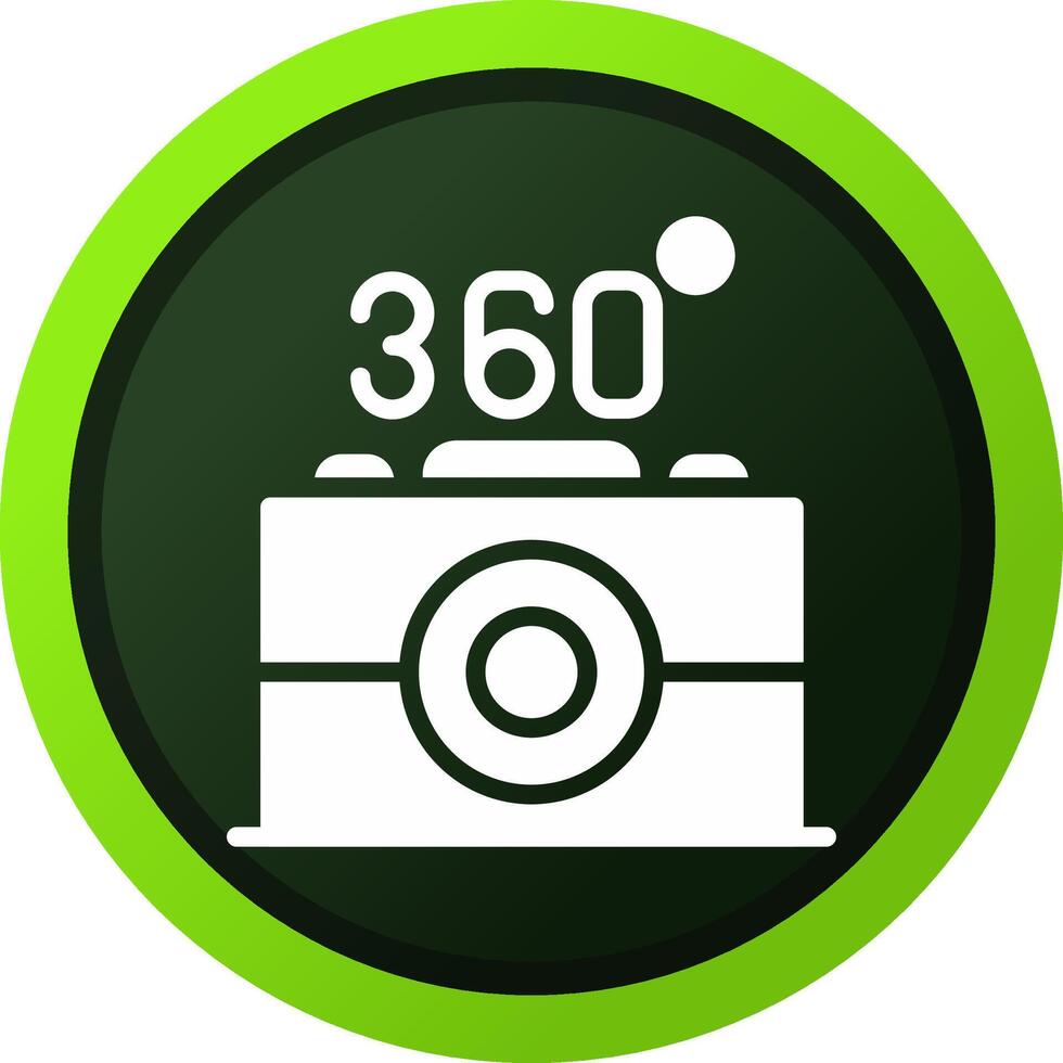 360 Camera Creative Icon Design vector