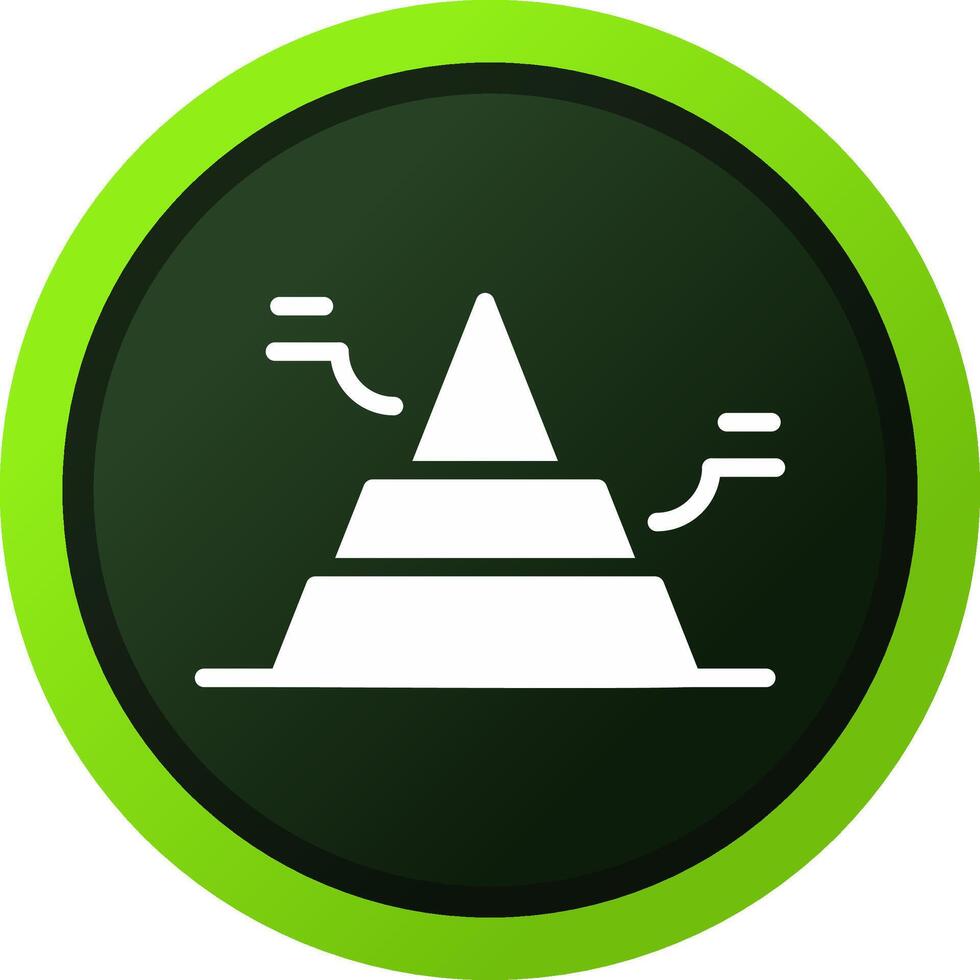 Basic Pyramid Creative Icon Design vector