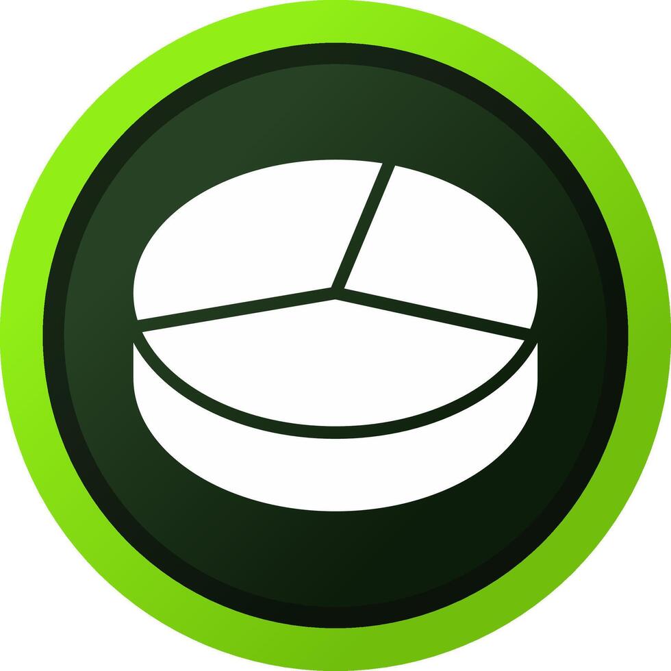 3D Pie Creative Icon Design vector