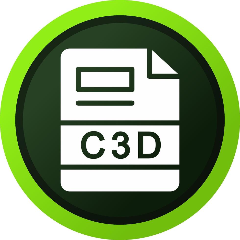 C3D Creative Icon Design vector