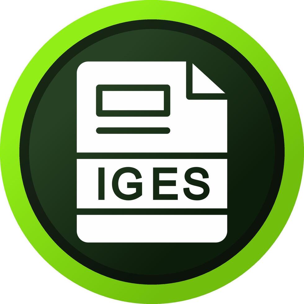 IGES Creative Icon Design vector