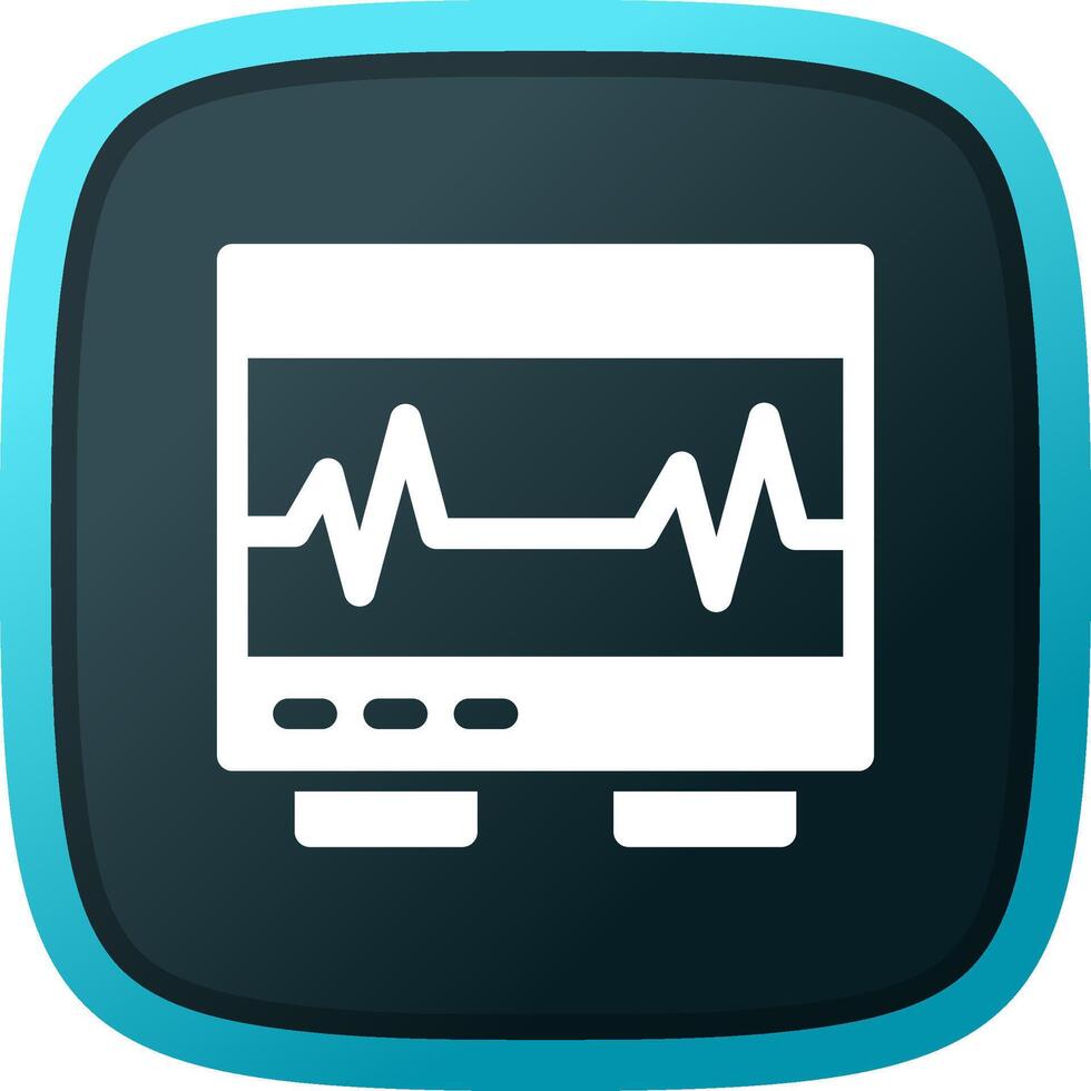 electrocardiograma creativo icono diseño vector