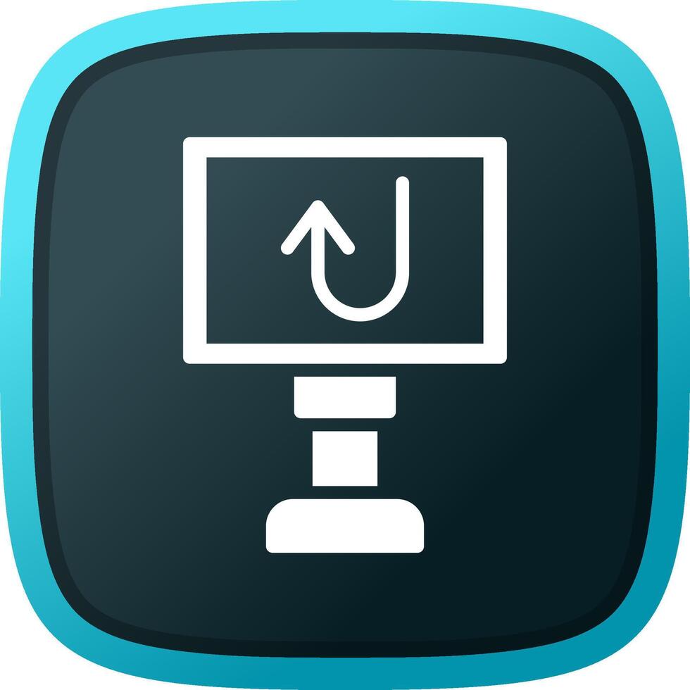 U Turn Creative Icon Design vector