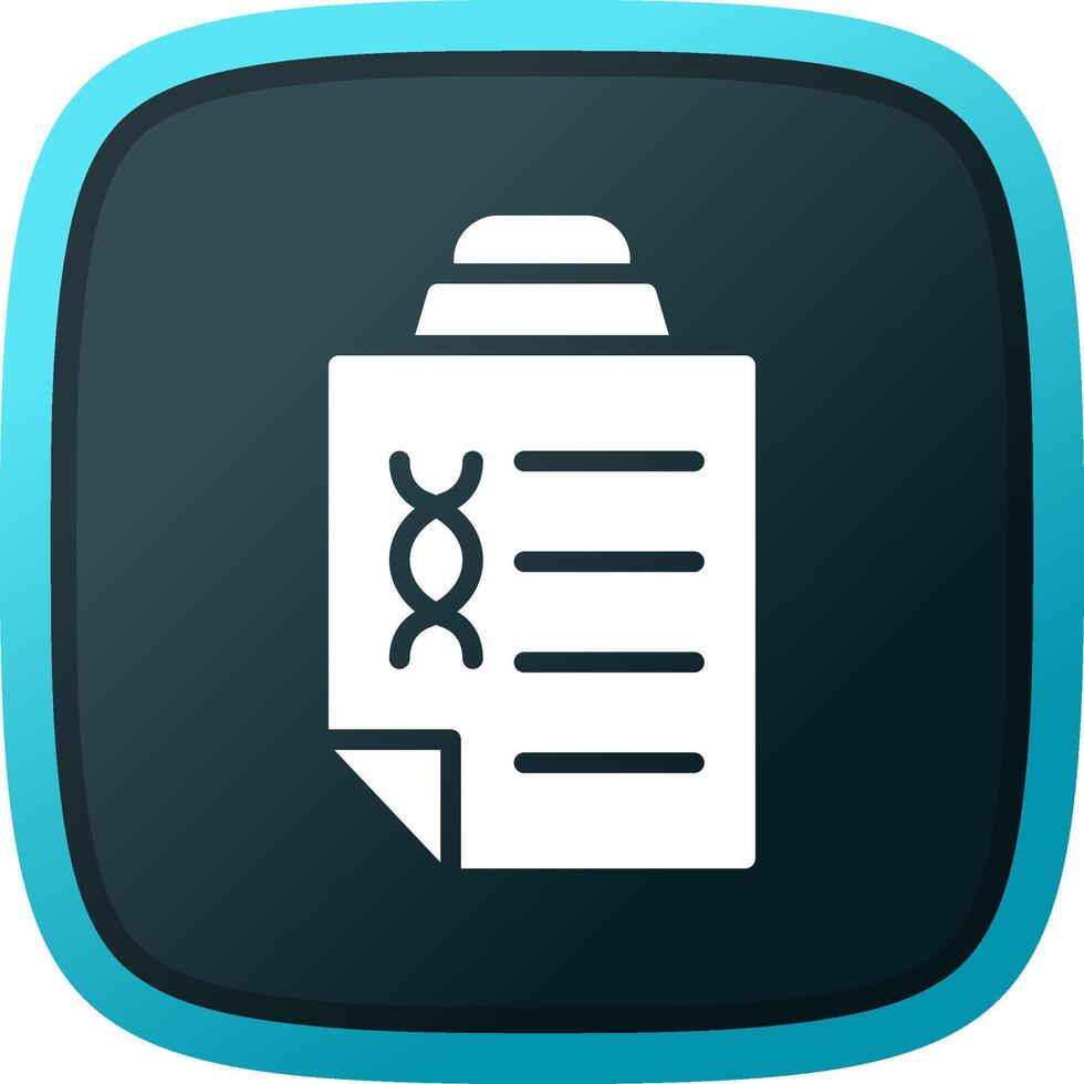 DNA Test Creative Icon Design vector