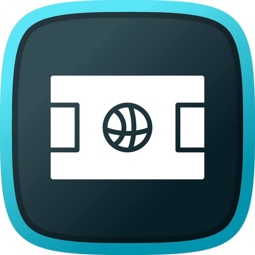 Basketball Court Creative Icon Design vector