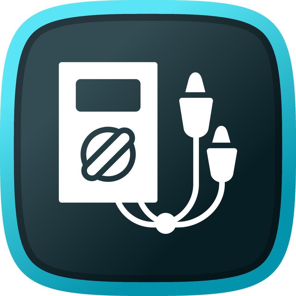 Electric Tester Creative Icon Design vector