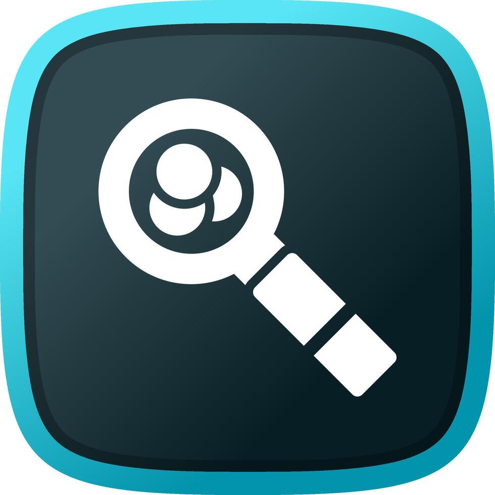 Magnifying Glass Creative Icon Design vector