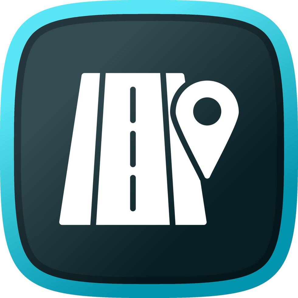 Road Location Creative Icon Design vector