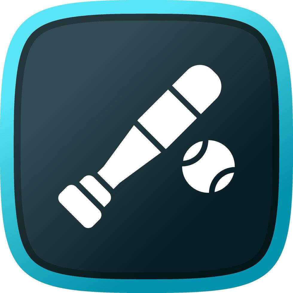 Cricket Creative Icon Design vector
