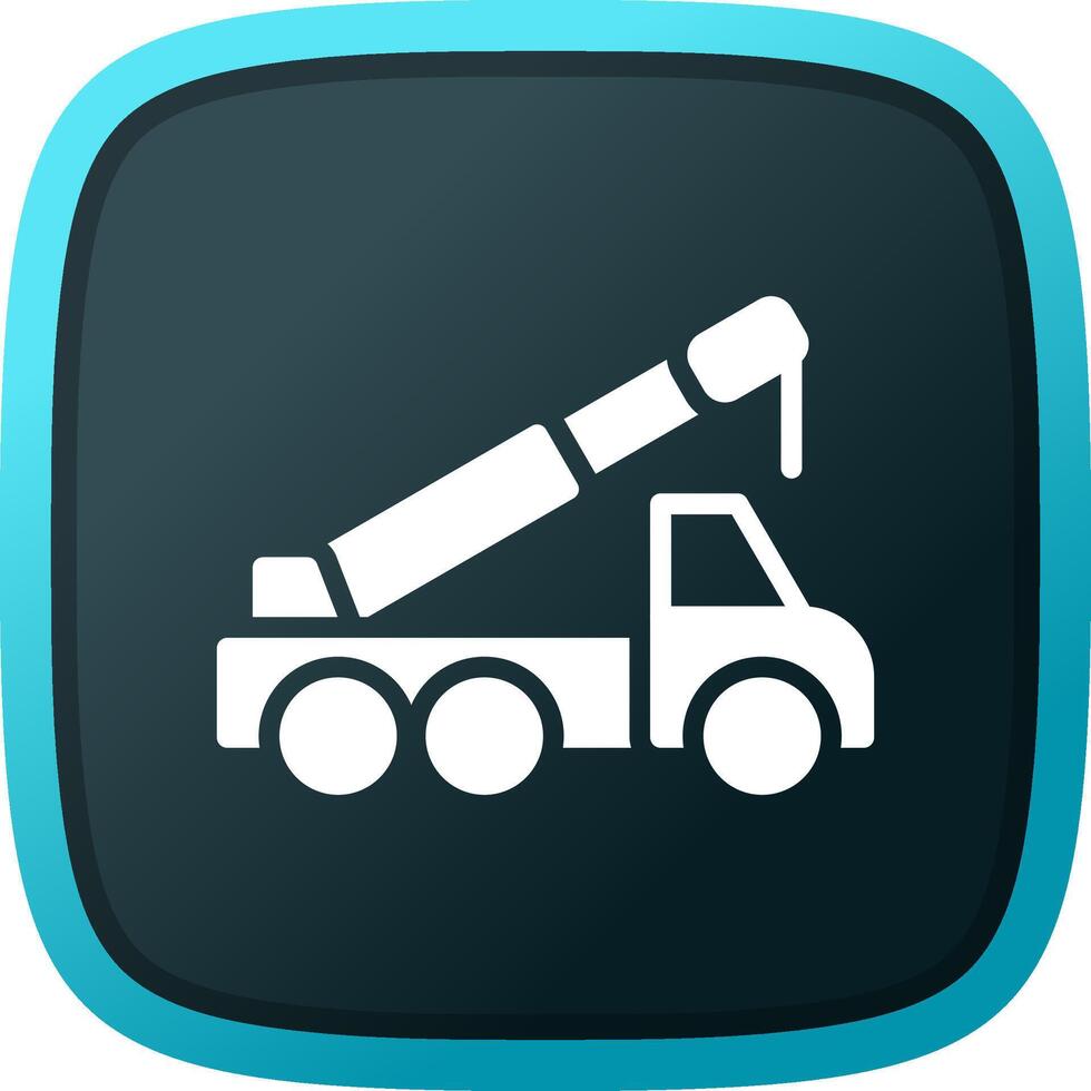 Crane Truck Creative Icon Design vector