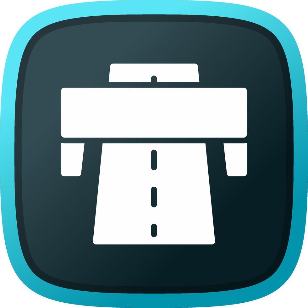 glyph Gradient Corner Design vector