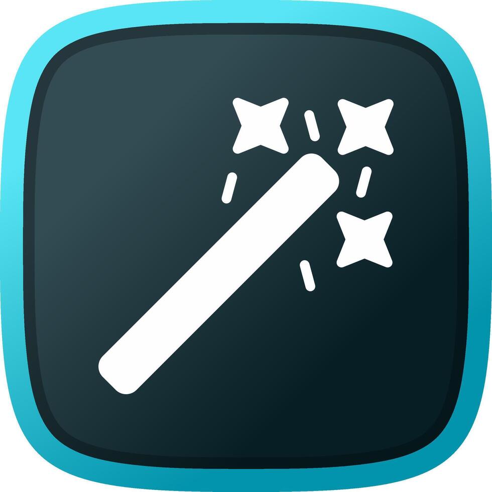 Magic Wand Creative Icon Design vector