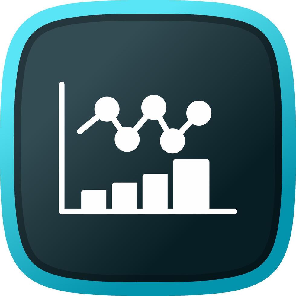 Bar Chart Creative Icon Design vector