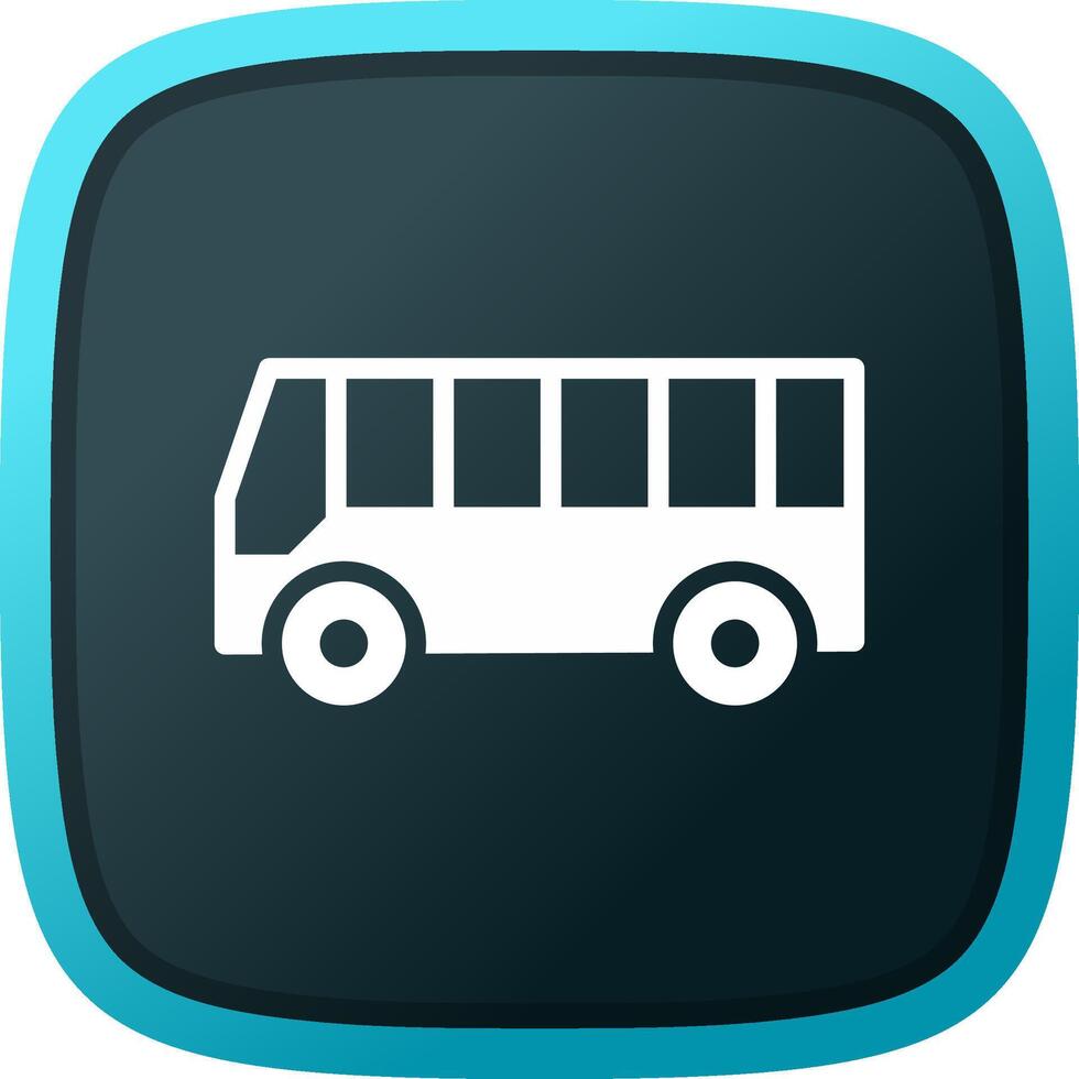 Bus Creative Icon Design vector