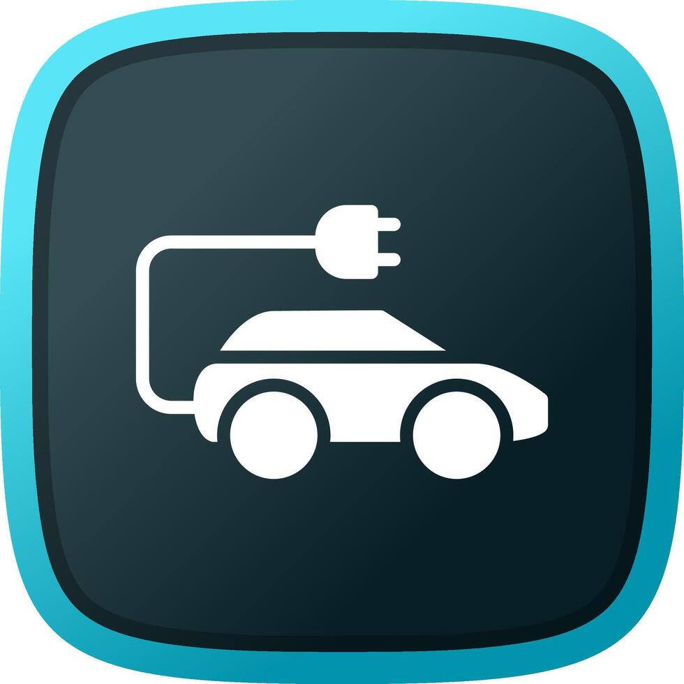 Electric Car Creative Icon Design vector