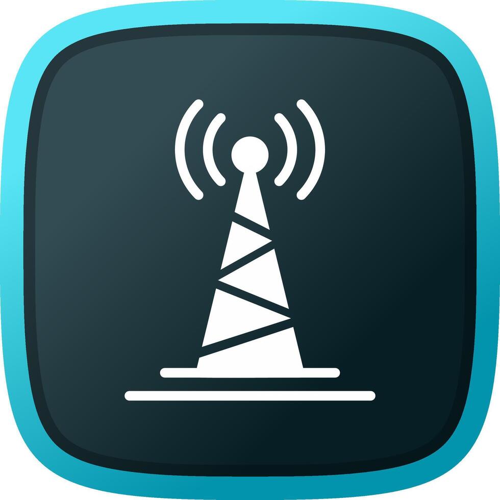 diseño de icono creativo de torre de radio vector