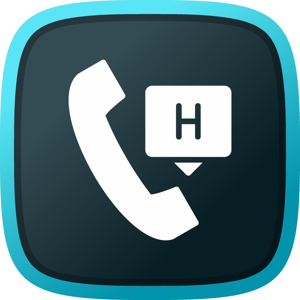 Emergency Call Creative Icon Design vector