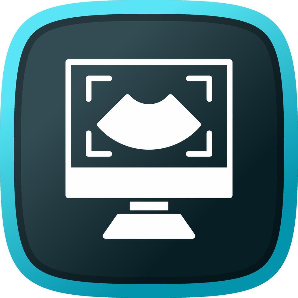 Ultrasound Creative Icon Design vector