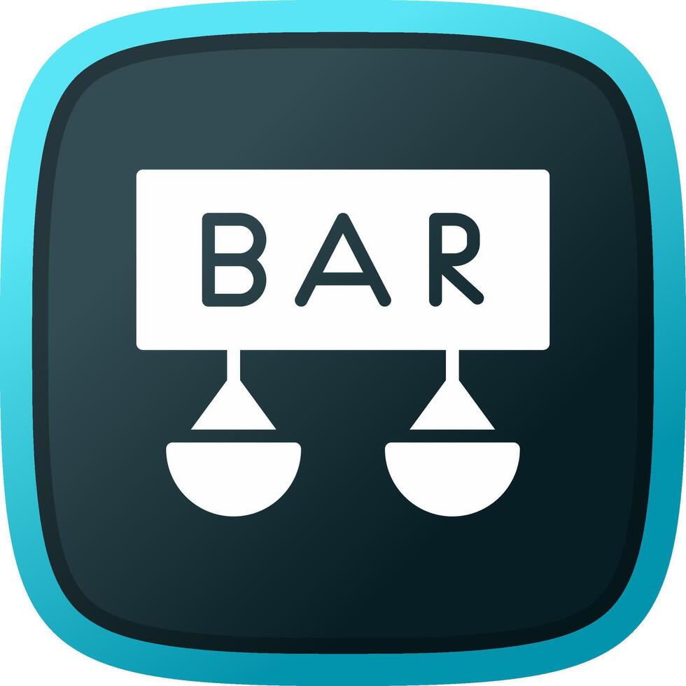 Bar Creative Icon Design vector