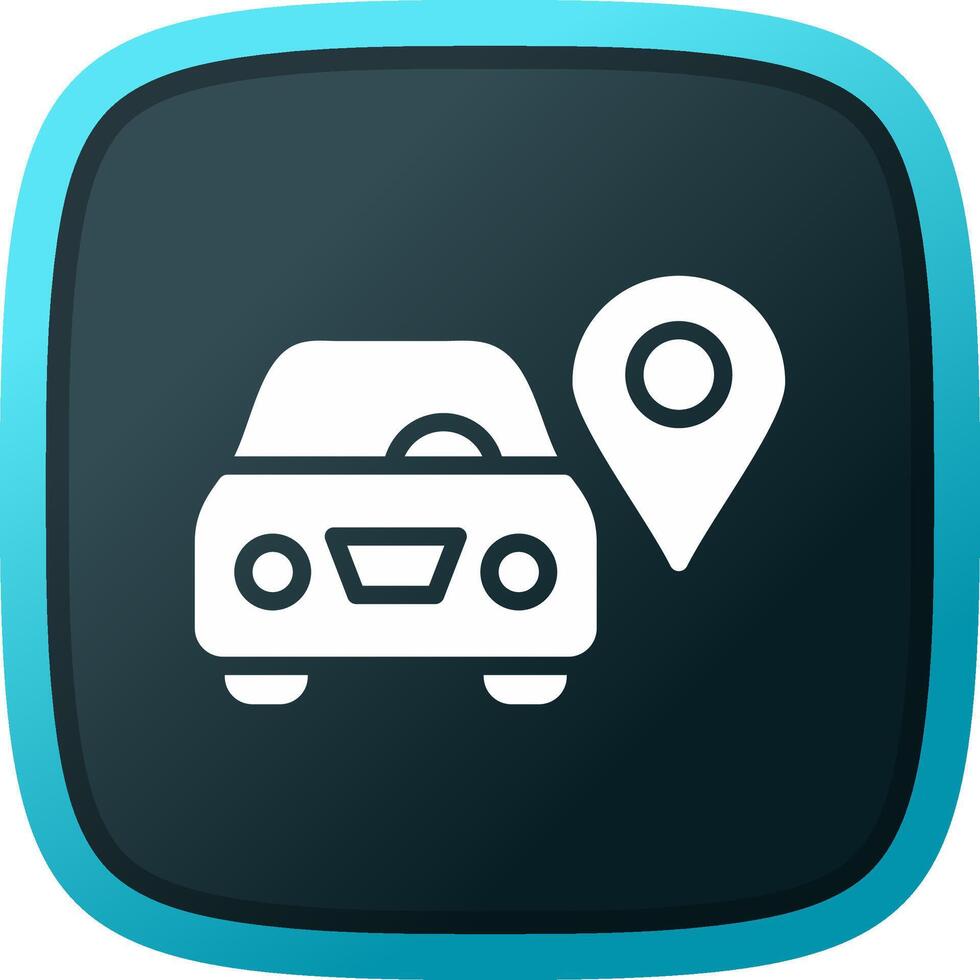 Car Location Creative Icon Design vector