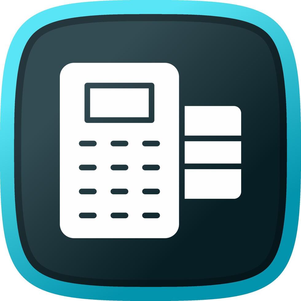 POS Terminal Creative Icon Design vector