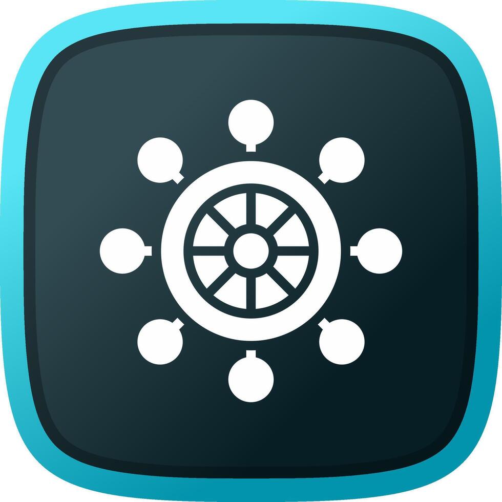 Rudder Creative Icon Design vector