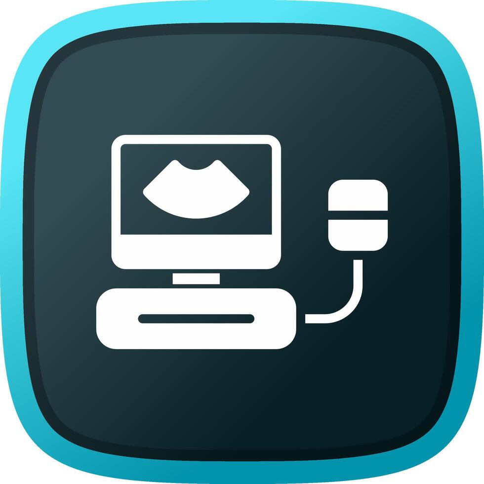 Ultrasound Creative Icon Design vector