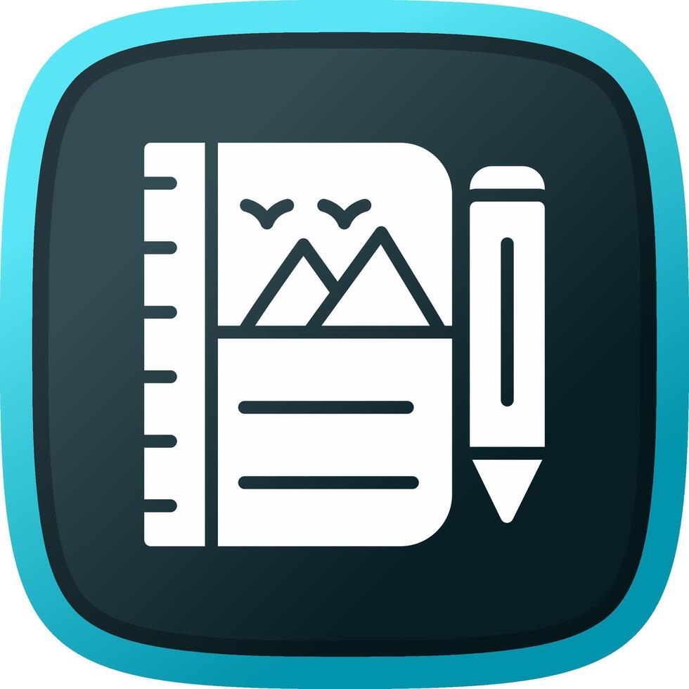 Sketchbook Creative Icon Design vector