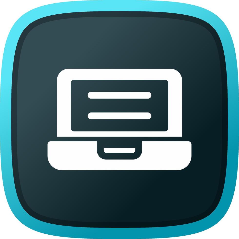 Laptop Creative Icon Design vector
