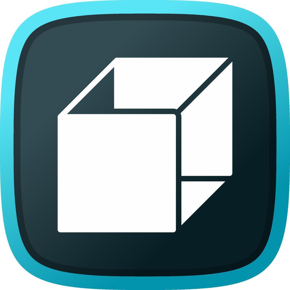 3d Cube Creative Icon Design vector