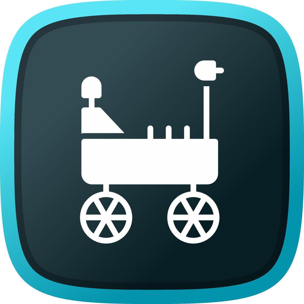Mars Rover Creative Icon Design vector