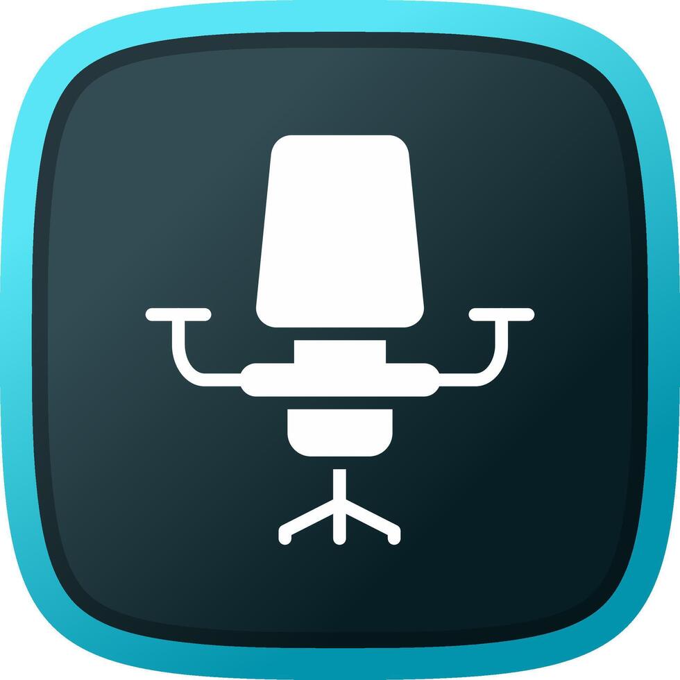 Desk Chair Creative Icon Design vector