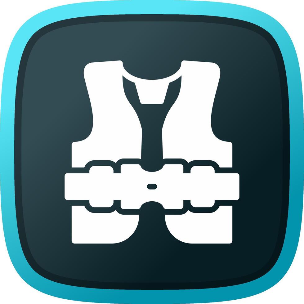 Life Jacket Creative Icon Design vector