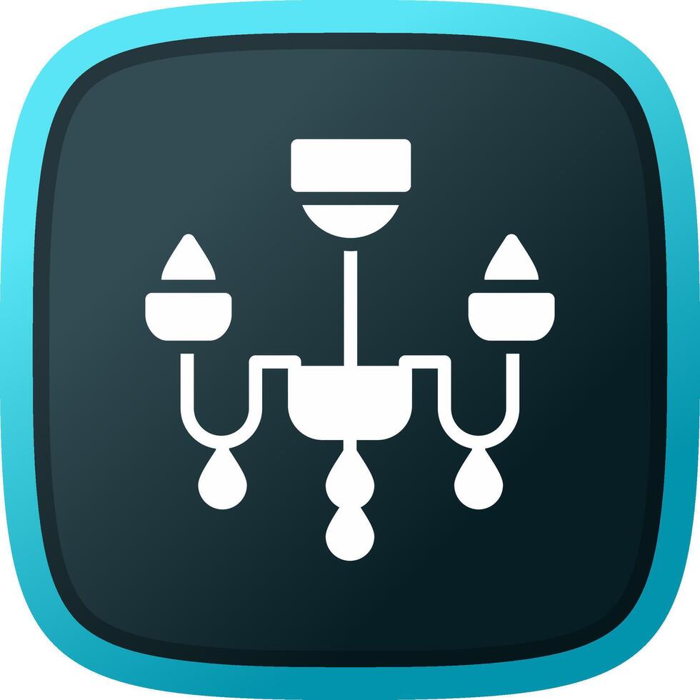 Chandelier Creative Icon Design vector