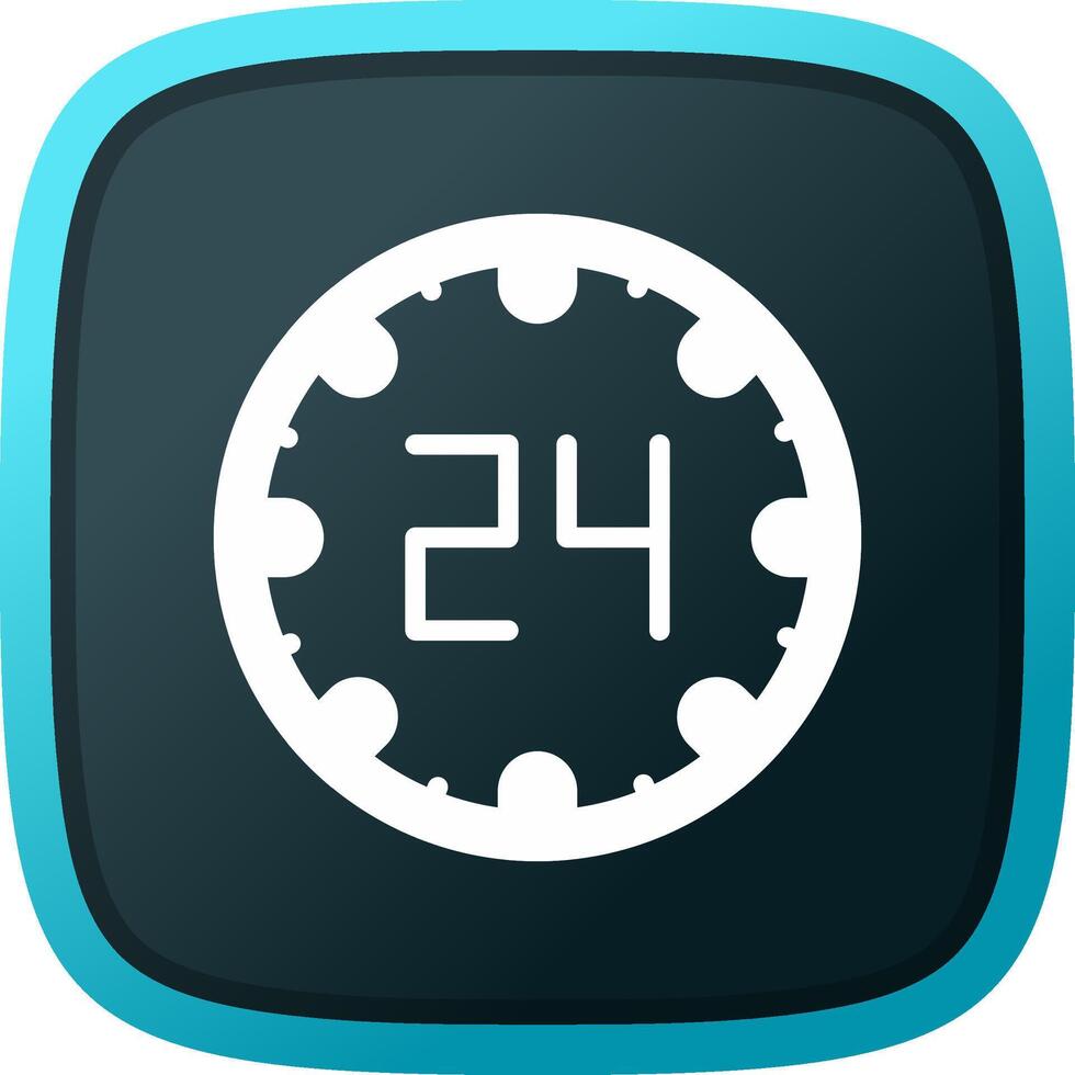 24 Hours Creative Icon Design vector