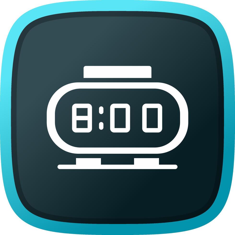 Digital Clock Creative Icon Design vector