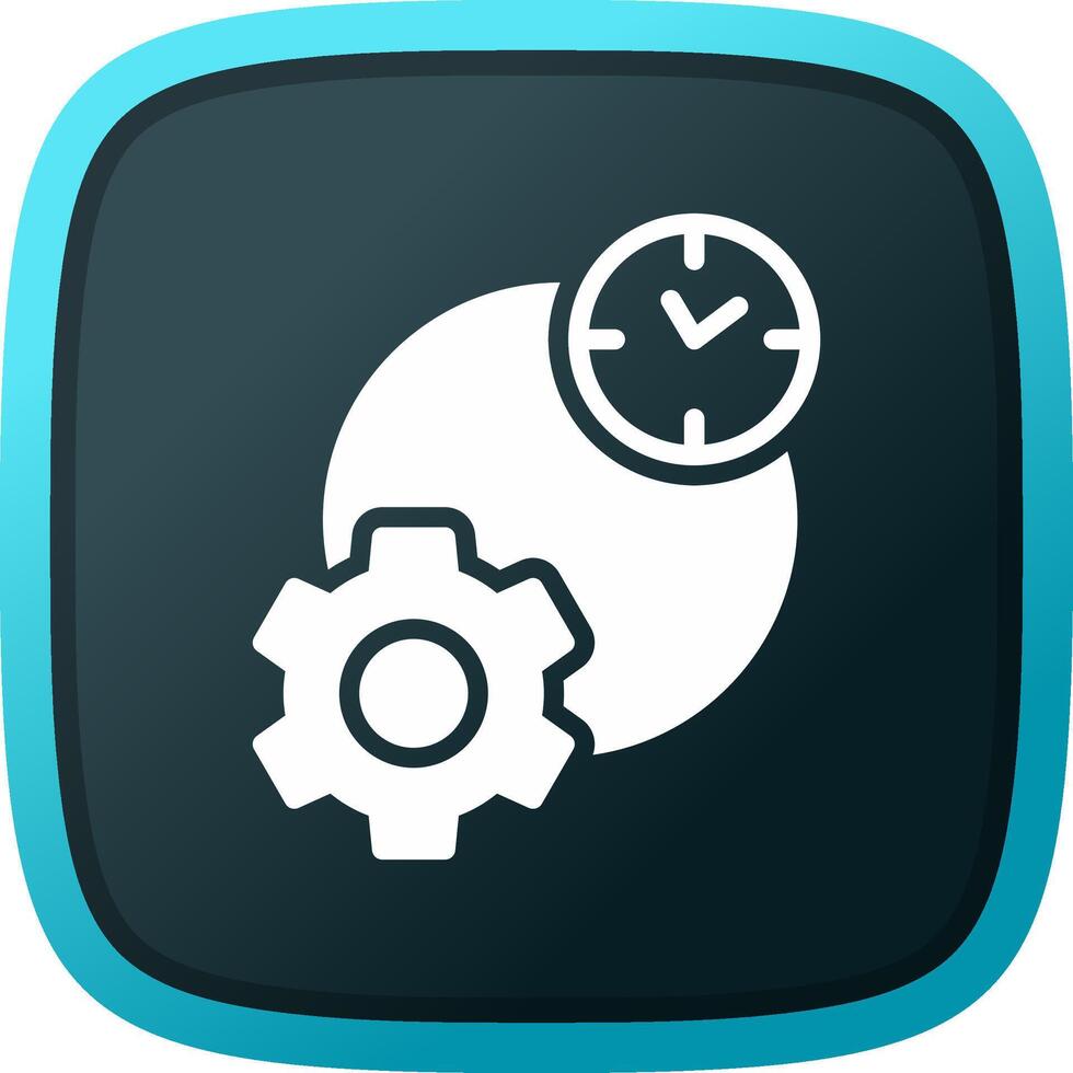 Work Time Creative Icon Design vector