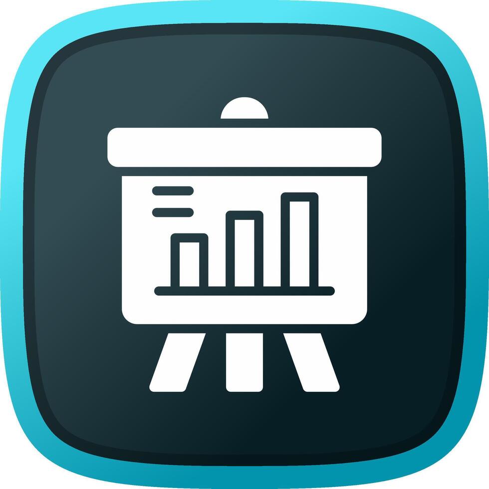 Projector Screen Creative Icon Design vector