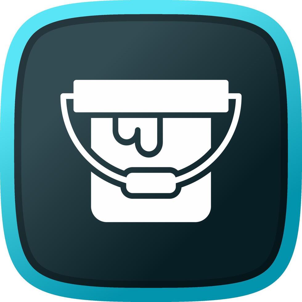 Paint Bucket Creative Icon Design vector