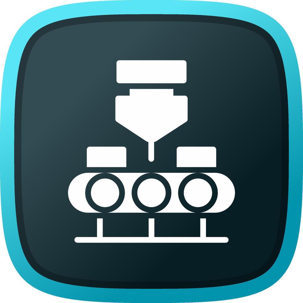 Conveyor Belt Creative Icon Design vector