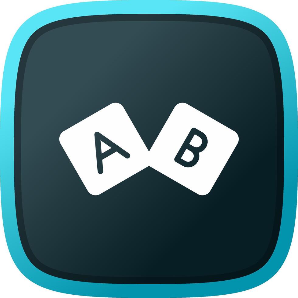 diseño de icono creativo de bloque abc vector