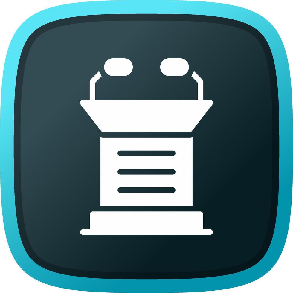 Lectern Creative Icon Design vector